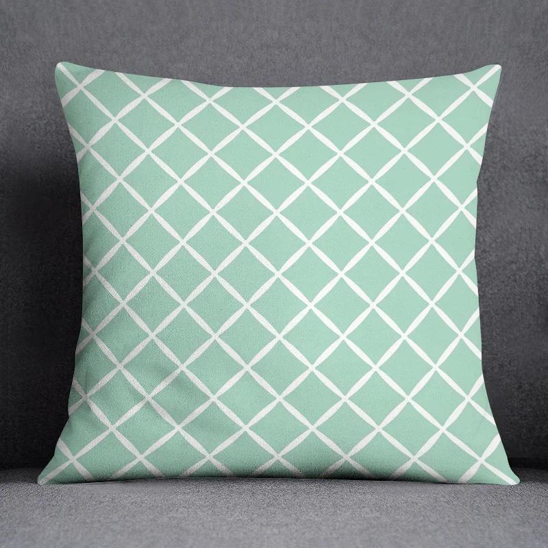 Mint Green Fresh Pillow Gift Home Office Decoration Bedroom Sofa Car Cushion Cover case