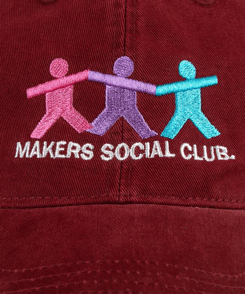 Wig Makers Social Club Cation Ball Cap - Red Wine