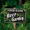 Personalized Custom Metal Sign Beer Garden Pub Decor Outdoor Bar Wall Art