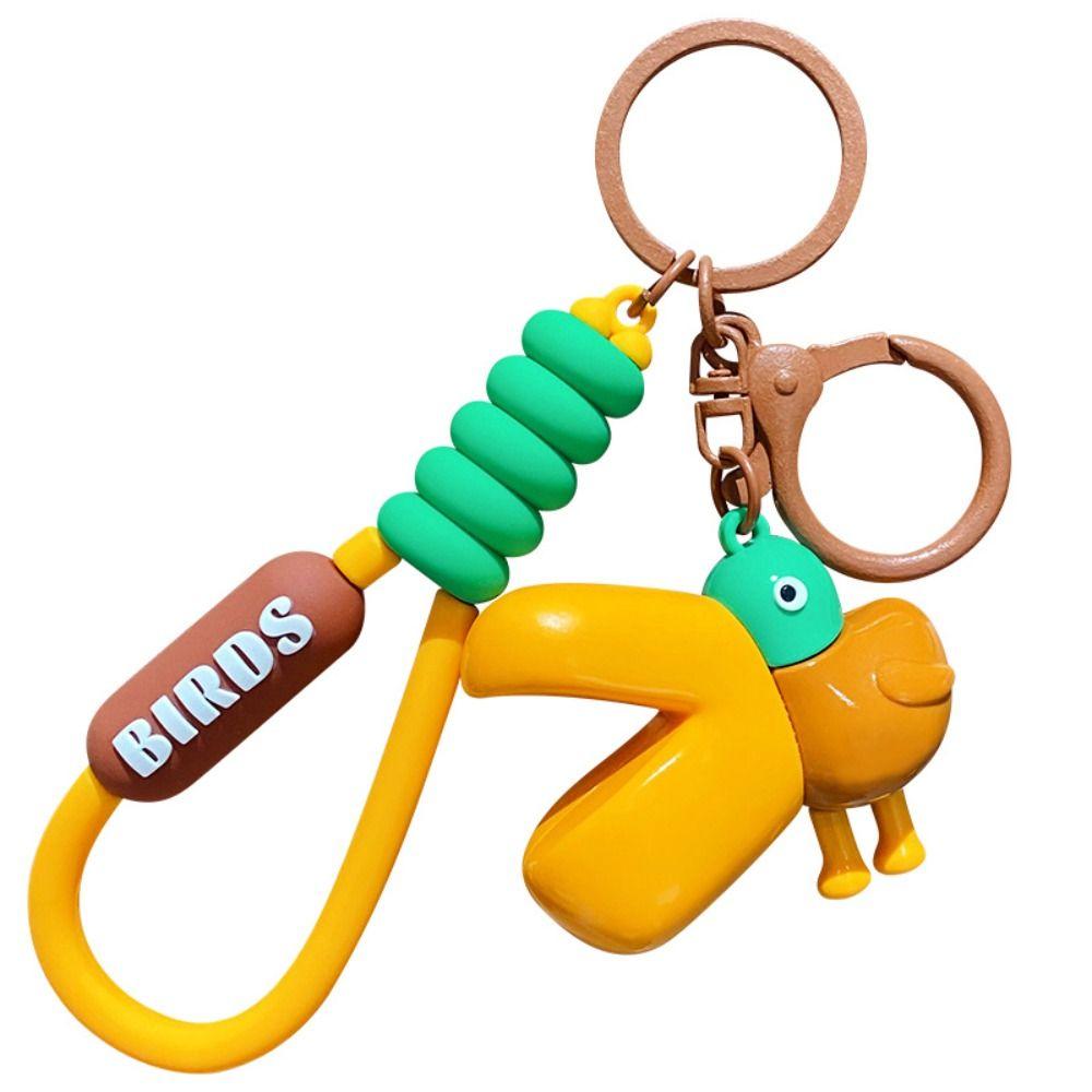 

Creative Cartoon Keychain Cute Dolls Pendant Fashion Toucan Key Chain Gift style 2