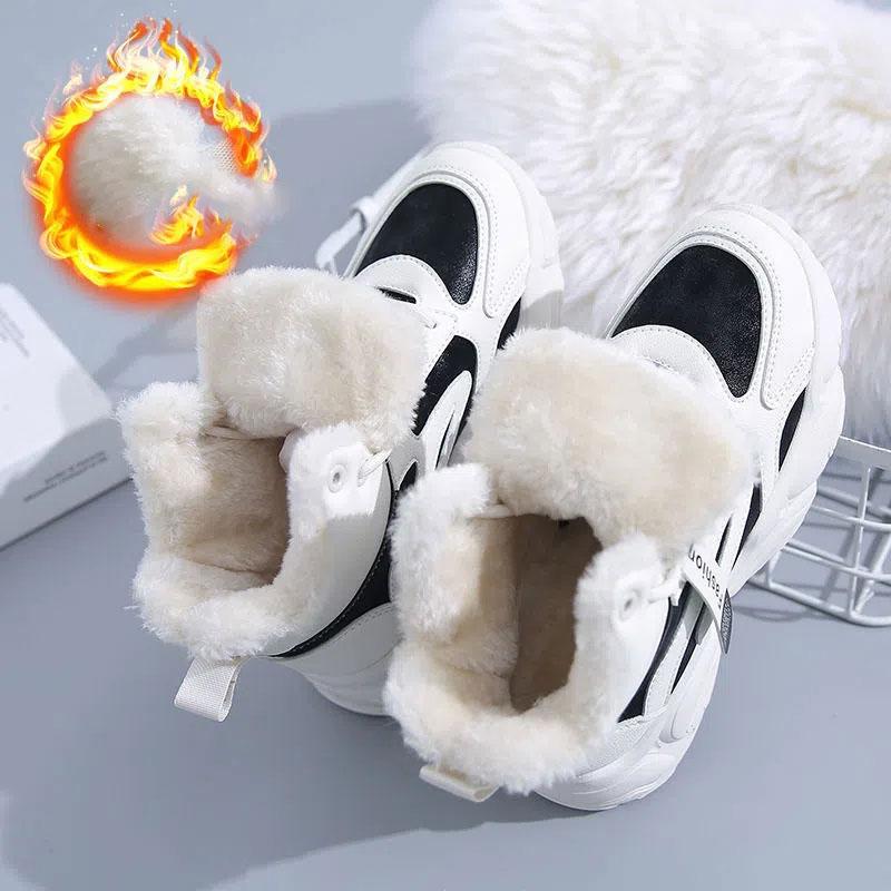 Cozy Warm Fur Baby Boots For Boys & Girls - Fleece Lined Knit Winter Snow Boots With Soft Sole Crib Shoes & Booties For Newborns