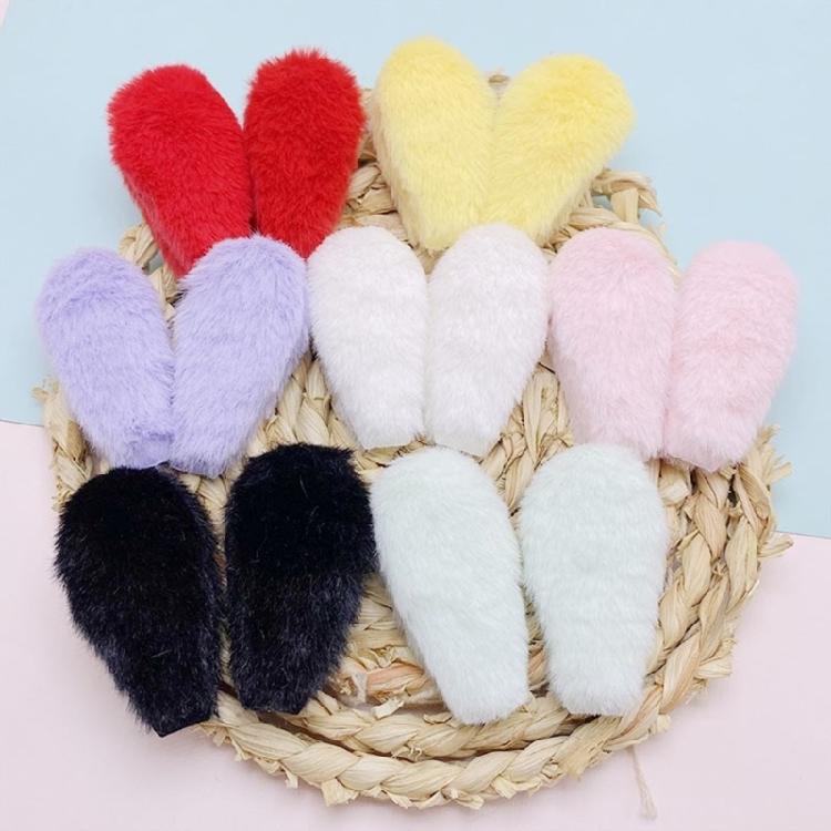 Plush Furry Ears Headdress Rabbit Ears for Hair Clip DIY Cute Bangs Side Clips