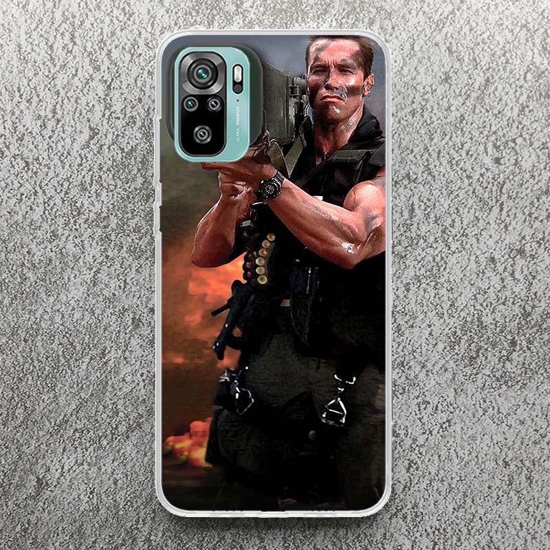 

Arnold Schwarzenegger Terminator Print Soft Case for Xiaomi Redmi Note 11S 11T 10S 9S 8T 12 11 10 9 8 11E Pro Plus 7 Phone Shell Redmi Note 12 Pro 5G