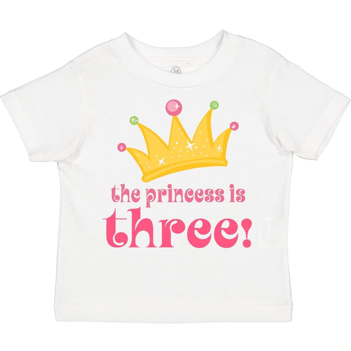 Inktastic 3rd Birthday Princess I m Three Toddler kids boys T-Shirt Third Cute Kids Girls 150
