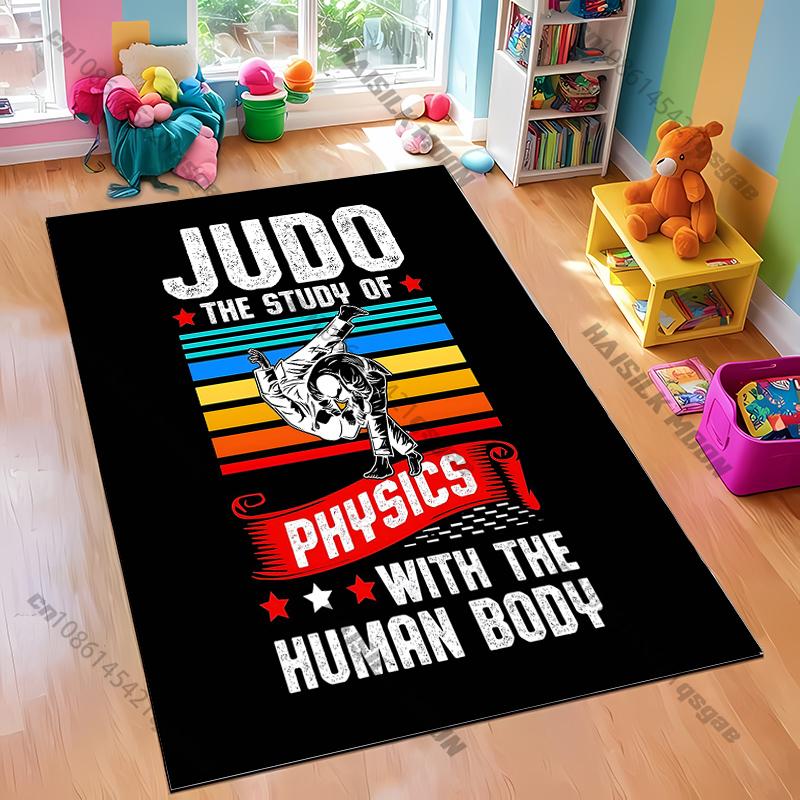 Judo-Themed Rug for Training Spaces carpet for home sofa bedroom, gift