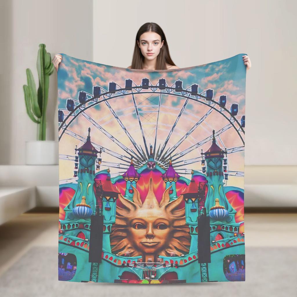 Dämmerung-Thema Sub Way Weiche Decke Reise Büro Plüsch Überwurfdecke Grafisch Sofa Stuhl Flanell Bettbezug Schlafsofa Abdeckung