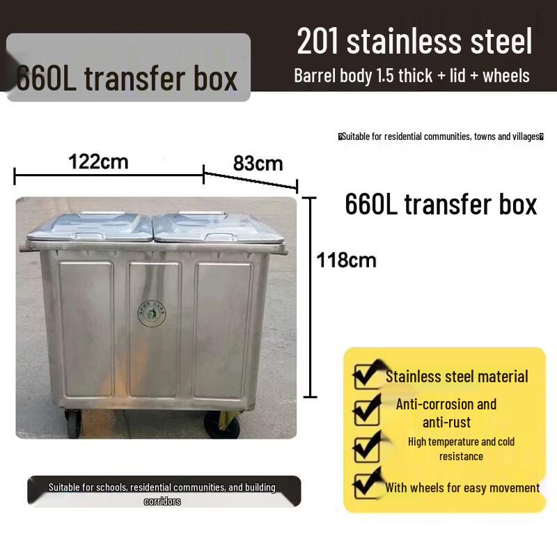 Commercial Heavy-Duty Outdoor Waste Bins