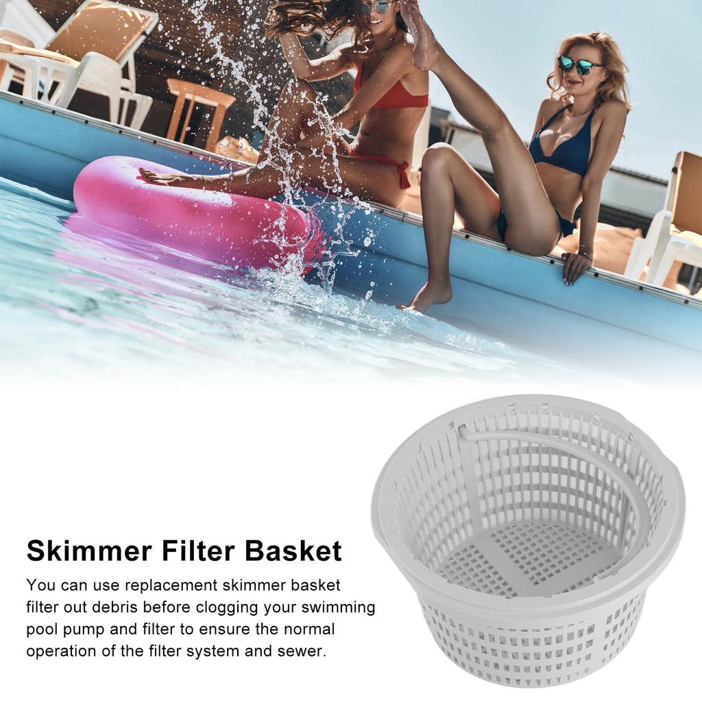 Versatile Replacement Pool Skimmer Basket Effective Cleaning Durable Pool Cleaning Attachment Easily Removes Debris
