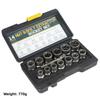 14/6PCS Impact Bolt&Nut Extractor Set Professional Removal Tool Kit With Durable Storage Box For Broken Fasteners