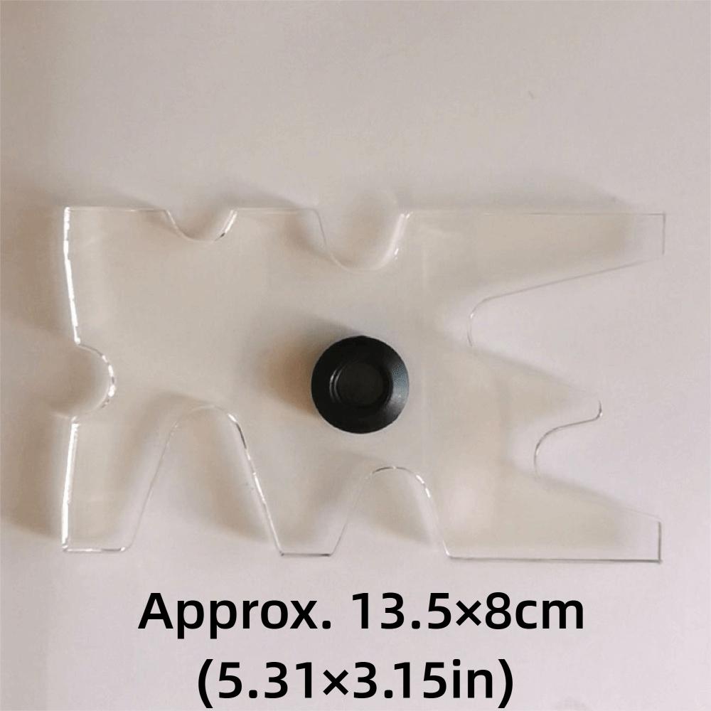 Rubber Pool Cue Bridge Head Clear Acrylic Billiard Cue Bridge  Professional Use