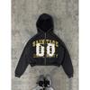 Felpa stampata personalizzata tendenza americana giacca Harajuku stile gotico unisex maglione stampato 3D