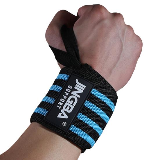 

1Pc Wrist Strap Strong Stability Fine Stitching Soft Fabric Sweat-absorbing Firm Adhesive Wrist Compression Easy синій