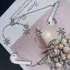 Bling Strass Schmetterling Kopfhörer Lanyard Anti-Verlust Verstellbarer Ohrclip Halter Universell für die meisten kabellosen Ohrhörer Mädchen Geschenke