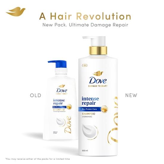 DOVE Intense Repair Shampoo 650 Ml || Repairs Dry and Damaged Hair || Strengthening Shampoo for Smooth & Strong Hair