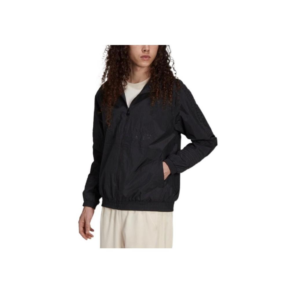 Adidas Originals Zip-Up Jacket With Logo Print Men Tops Black H13454