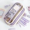 High Capacity Pencil Bag Marker Organizers Travel Cosmetic Bag for Women Student