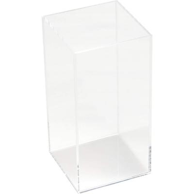 TRUSCO Acrylic Display 100 X 100 X 200 Widely 5-Sided Box, Rectangular, Clear, Mm, Usable, ACB-101020