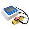 Digitales Durchflussmessgerät ZJ-LCD-M + Temperaturmessgerät mit Messing-Durchflusssensor YF-B4 und Hall-Sensor