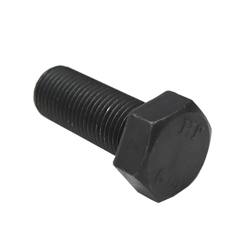 Hexagonal head screw, full thread, M20x2x50, fine pitch, class 10.9, DIN961, raw