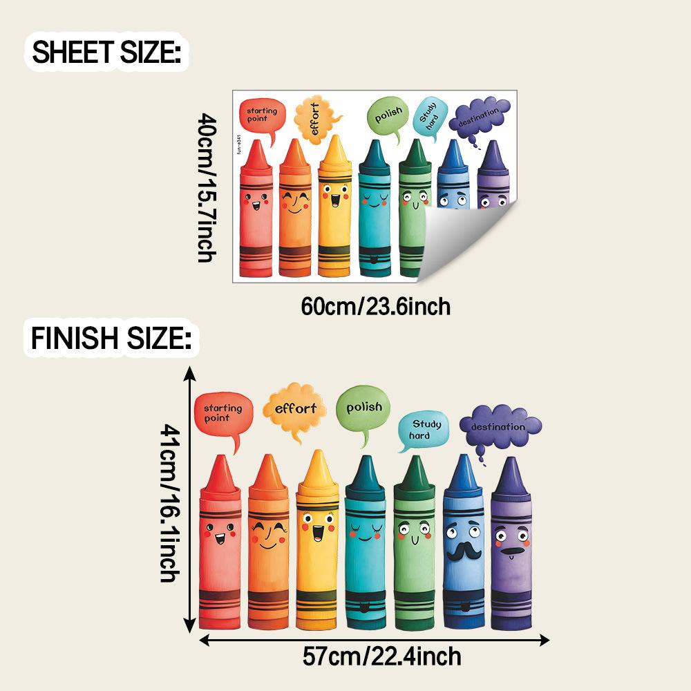 

Креативный ремонт стен цветными карандашами для гостиной, украшение детской комнаты и настенные наклейки для украшения