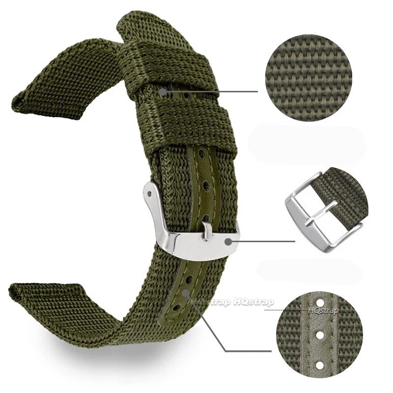 Curea de ceas din pânză de nailon, curea moale țesută, brățară universală din piele pentru bărbați, femei, curea pentru ceas sport 18mm 20mm 22mm 24mm