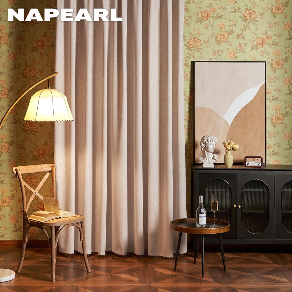 1PC NAPEARL Einfarbig Nachahmung Leinen Fenster Tüll Wohnzimmer Vorhang Sheer Vorhang Küche Tür Schlafzimmer Vorhang