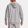 Under Armour Rival Large Logo Printed Fleece Hoodie Men Hoodies Gray 1357093-011