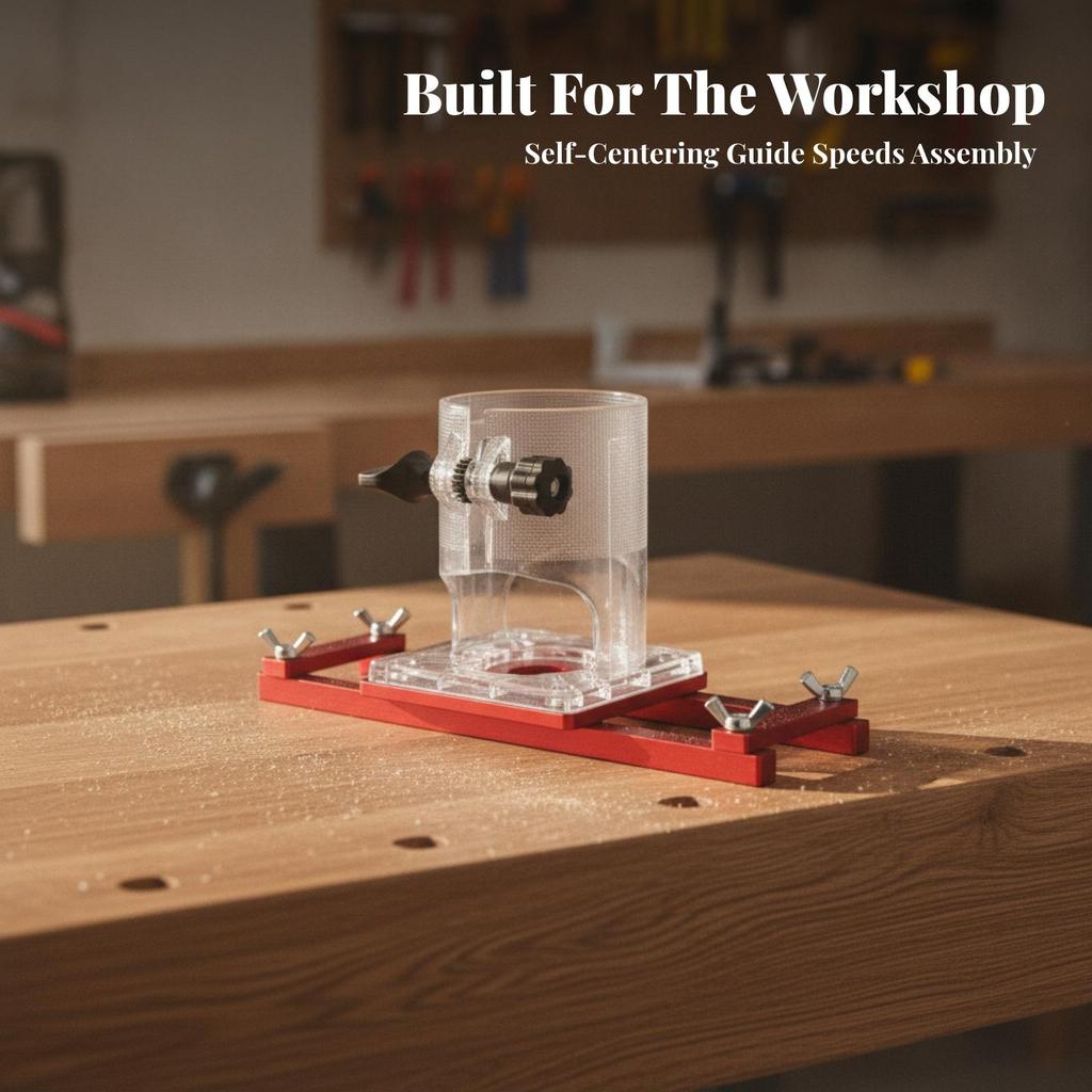 Adjustable Woodworking Slotting Guide Bracket Accurate Router