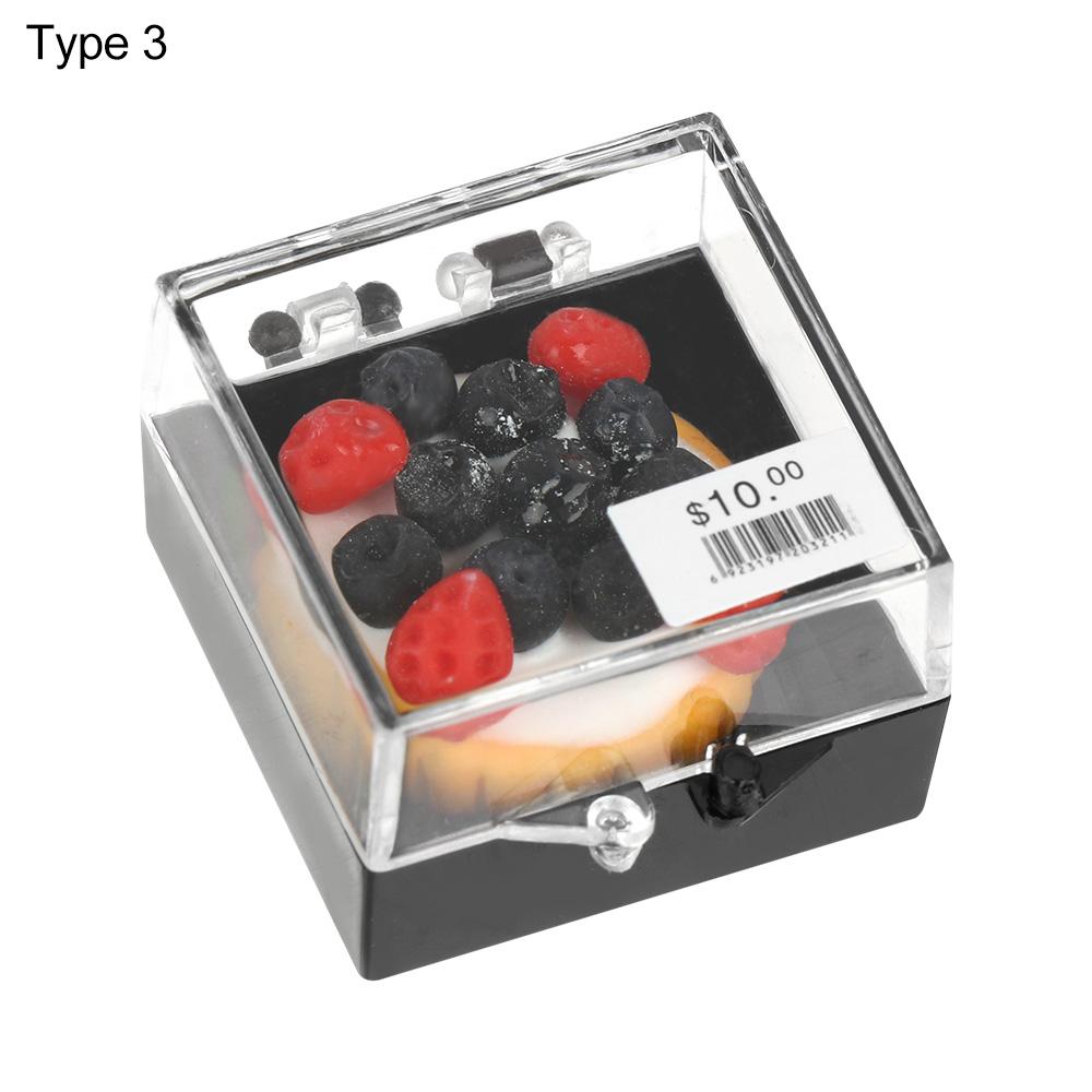 1:12 Scale Miniature Boxed Bread Dollhouse Cake Simulation Food Doll Accessories Scene Model Kitchen Toy Playing House Gift Toy