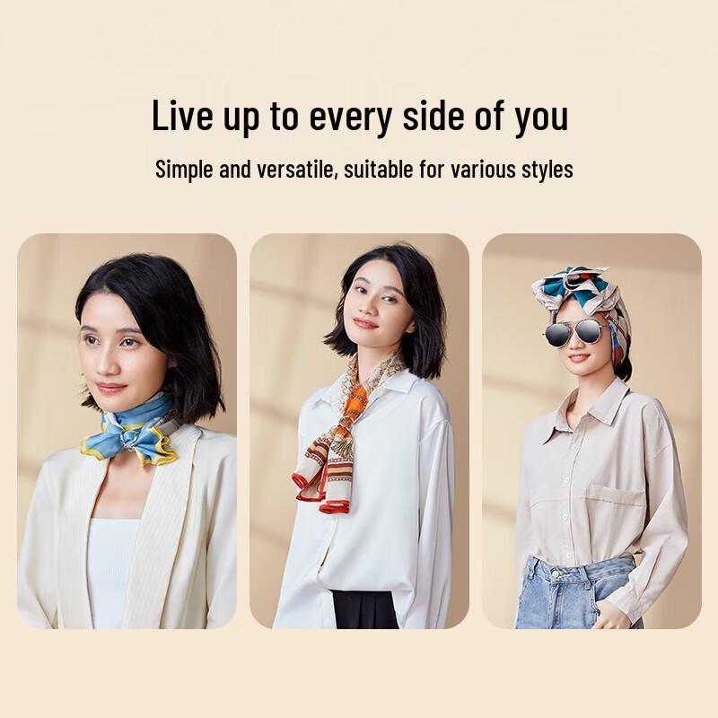 Mulberry Silk Sun Protection Large Square Scarf