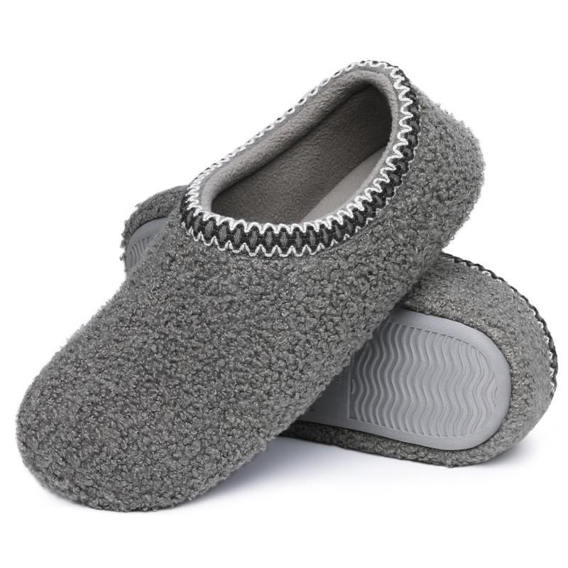 Fashion Crestar Women's Fuzzy Slippers Winter Keep Warm Non-slip Casual Home Flat Slippers Lady Comfortable Soft Wear-resistant Shoes