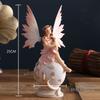 European Cute Elf Girls Resin Angel Figurines Office Desk Fairy Statue KTV Bar Ornaments Decor Home Furnishing Decoration Crafts