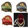 Heart Shaped Jewelry Box with Rose Embossed Lid, Zinc Alloy Storage Case for Vanity Display, Jewelry Storage and Gifts