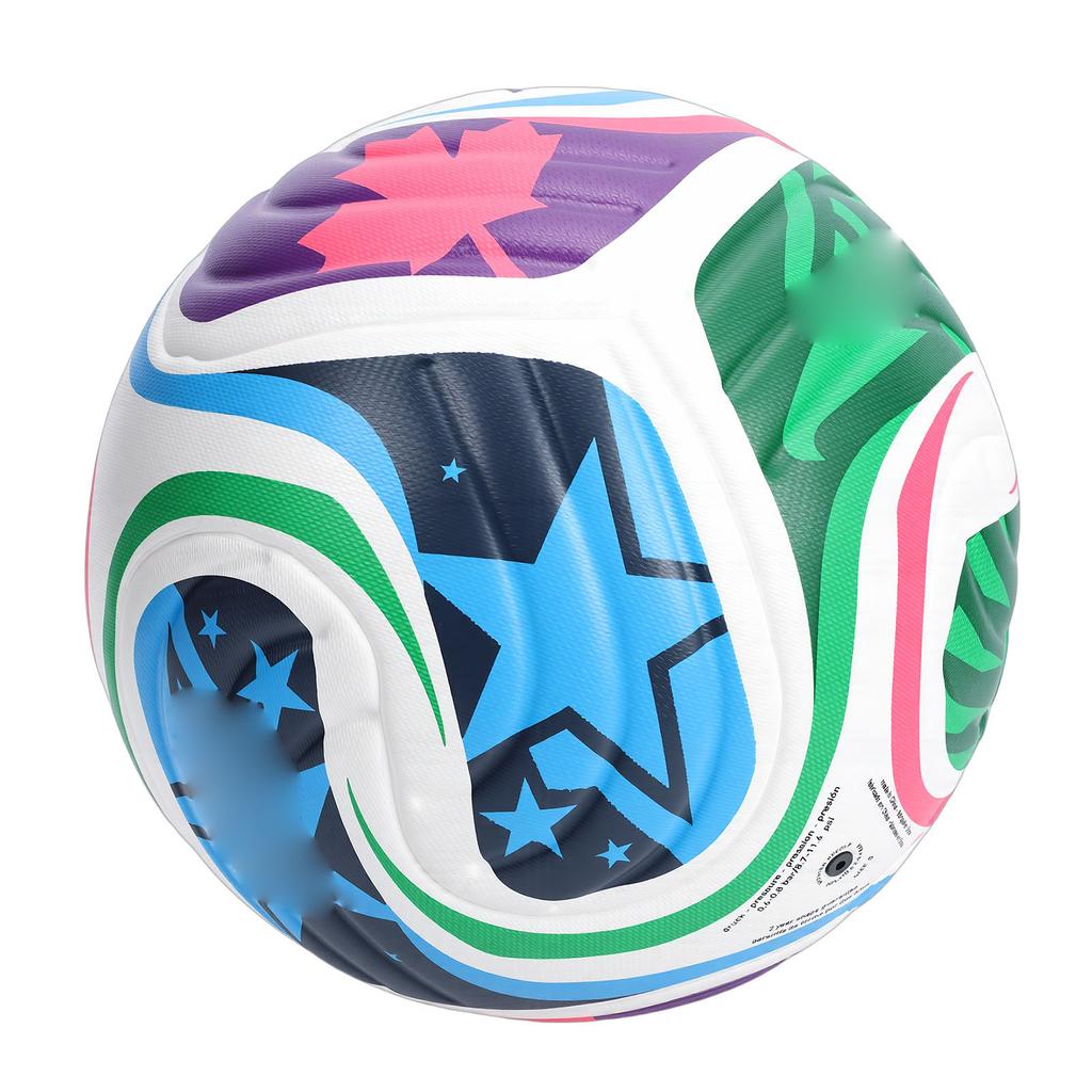 Soccer Ball Distinctive Pattern PU Leather Rubber Professional Size 5 Soccer Ball for Match Training