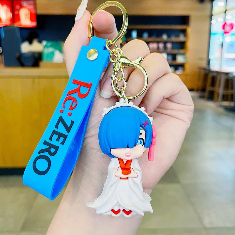 Anime Rem Decorative Keychain Adornments Perfect Cartoon Gift For All Ages