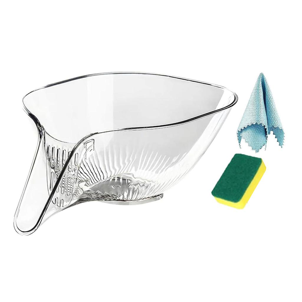 Versatile Vegetable Basket Multi-functional Draining Basket Acrylic Material Perfect for Kitchen Camping and Dining