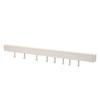 Wall Mounted Clothes Drying Rack Aluminum Retractable Folding Clothes Hanger Rack with Adhesive for Laundry Balcony Bathroom