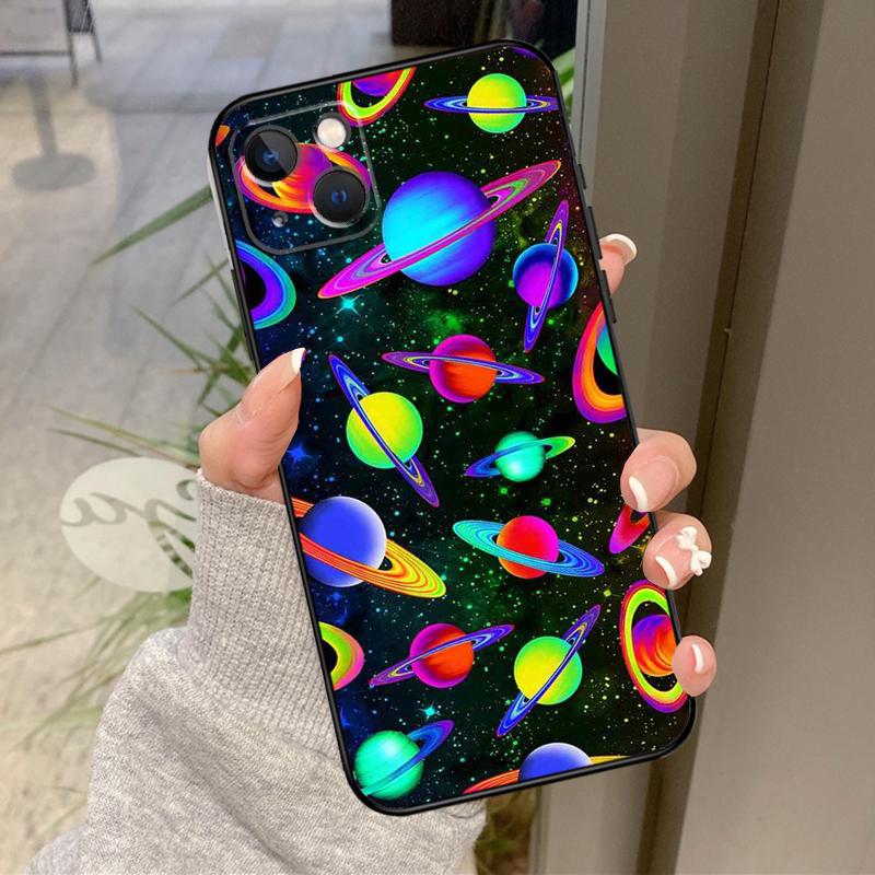 

Космический Планета Звезды Луна Чехол Для iPhone 17 Pro Max 15 14 13 12 11 16 Pro Max Plus 12 13 Mini 16e 17 Air Задняя Крышка iPhone 15 Plus