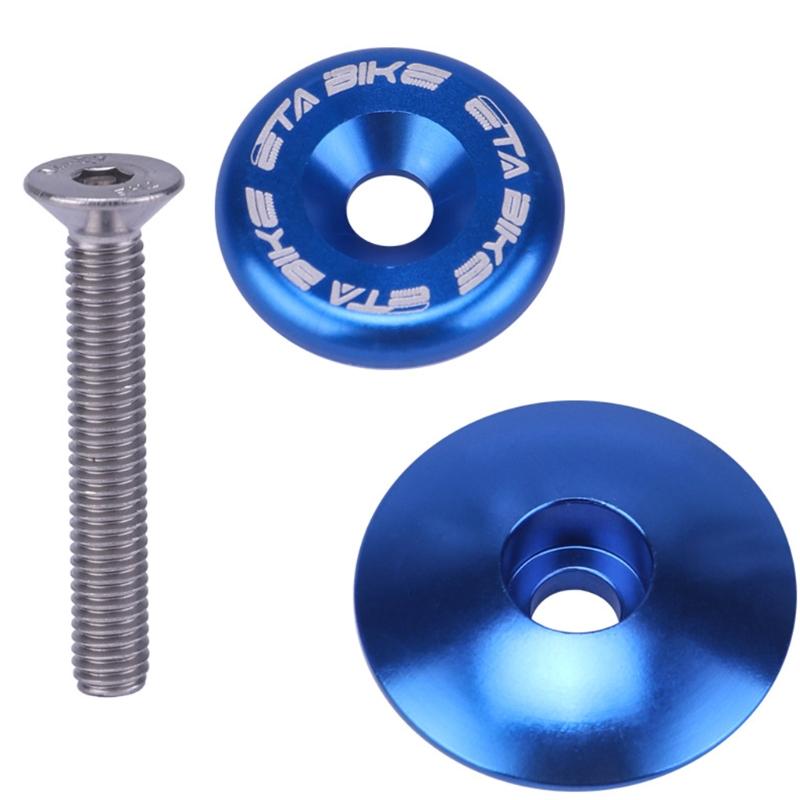Aluminum Alloy Bicycle Top Stem Cover with Screw Bike Top Tube Cap Bike Supplies