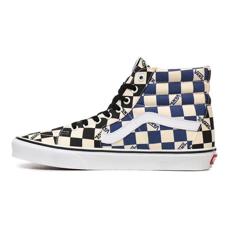 Vans SK8 HI a quadri grandi 'Nero/Blu Navy' VN0A4U3CWRT