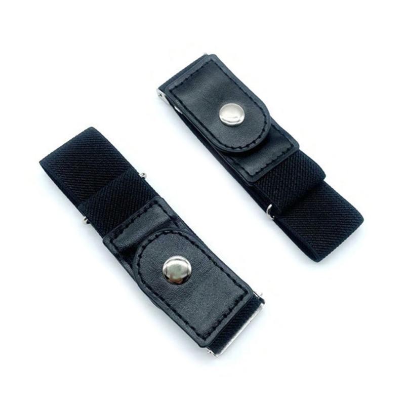 Elastic Belt Jean Button Stretch Adjustable Waist Buckle Quick Button for Pant Belt Tighten Waist Button Belt No Sew