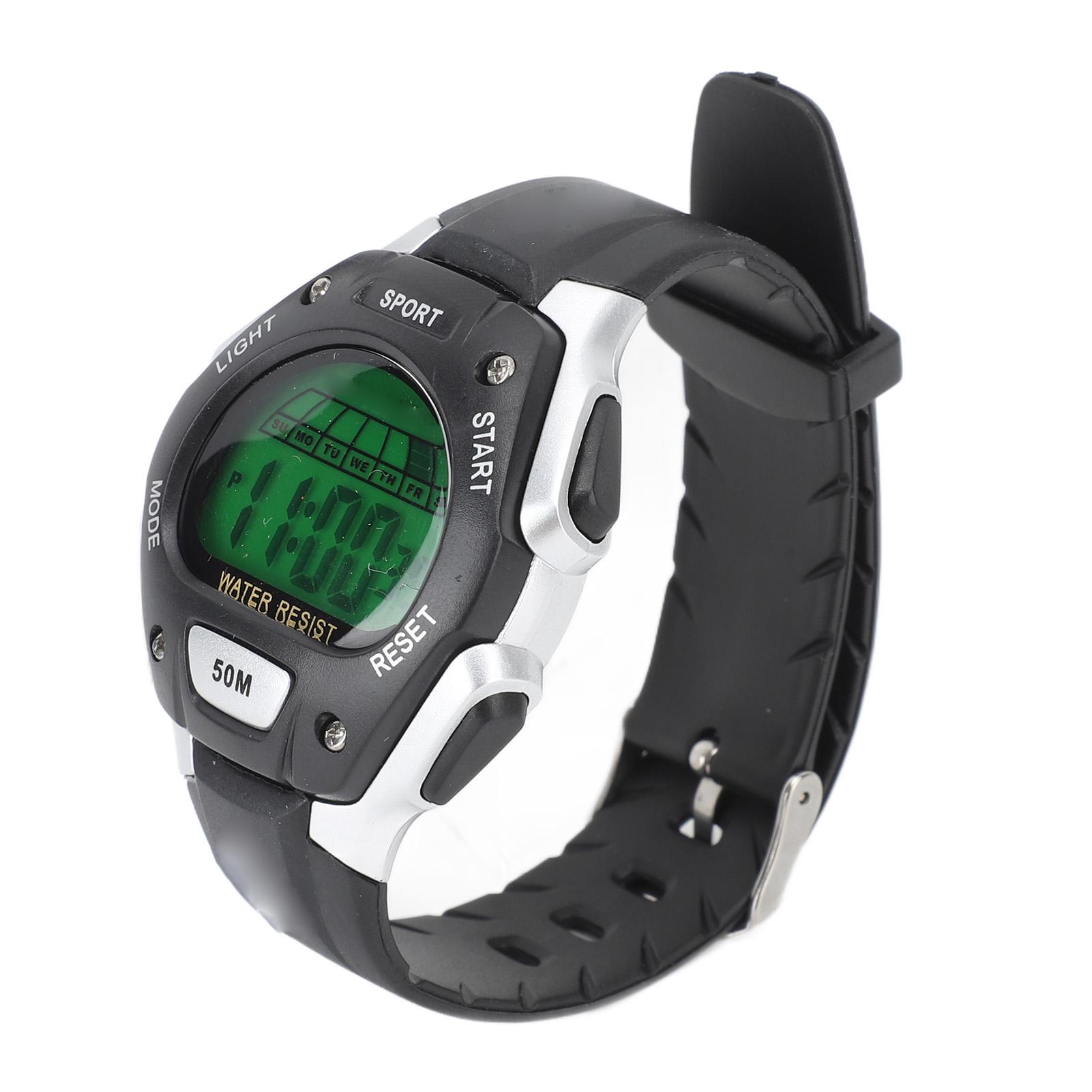 

Digital Sports Watch Waterproof Fashionable Multifunctional Luminous LED Screen Watch with Alarm