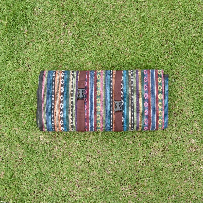 Ethnic Style Color Block Picnic Mat