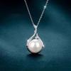 Water Drop Necklace Femininity Versatile Collarbone Chain Niche Design Imitation Pearl Pendant Jewelry Premium