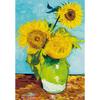 1014-teiliges Puzzle – drei Sonnenblumen, beliebtes koreanisches Puzzle
