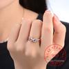 S925 Sterling Silver Bowknot Bow Knot AAA Zircon Rings for Women Fashion Wedding Engagement Party Gift Charm Jewelry