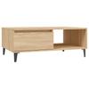  Coffee Table, Sonoma Oak, 90x60x35 Cm, Wood-based Material