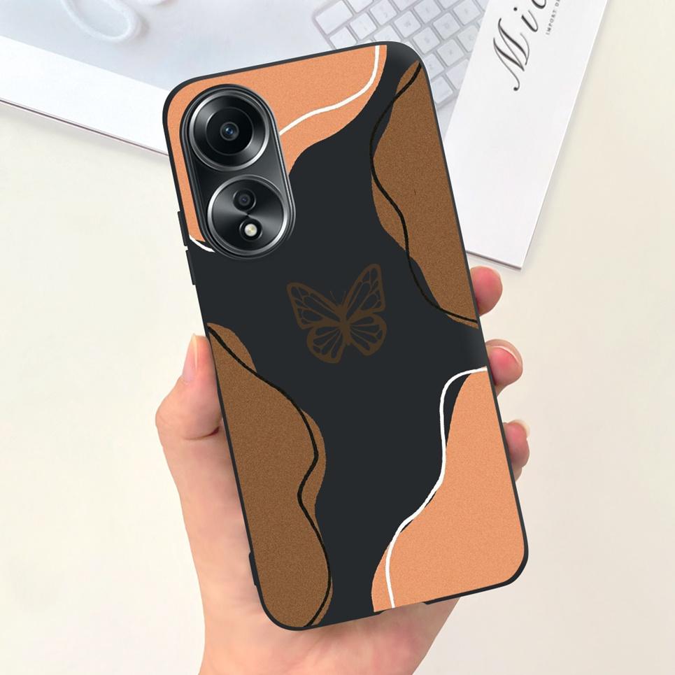 For Oppo A58 4G Back Cover Beauty Flower Girl Fashion Jelly Phone Case For Oppo A58 4G CPH2577 OppoA58 A 58 Coque Etui Soft TPU