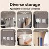 Foldable Wall-Mounted Hook Hooks - No Drill, Easy Install, Durable Plastic, Ideal for Shaving and Grooming Tools, Utility Hooks