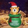 Inflatable Toy Bear In Bag Christmas Inflatable Model Luminous Inflatable Model Christmas Atmosphere Decoration Model